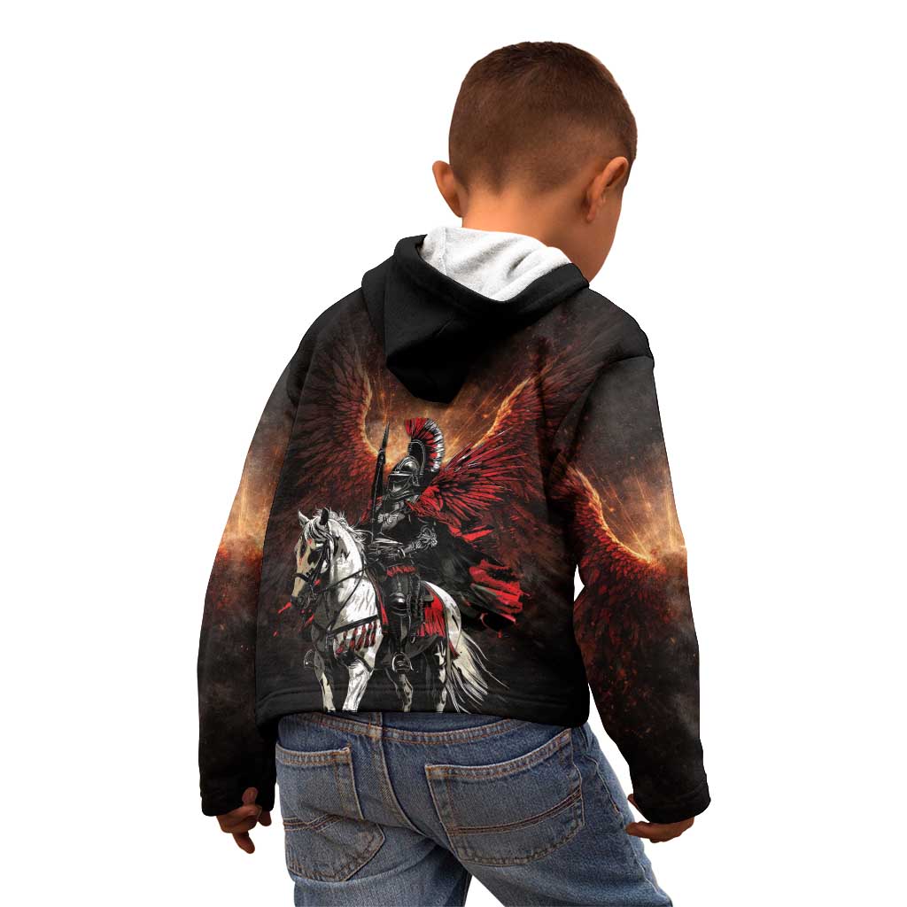 Polish Winged Hussars Kid Hoodie Polska Legendary Cavalry Warrior
