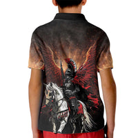 Polish Winged Hussars Kid Polo Shirt Polska Legendary Cavalry Warrior