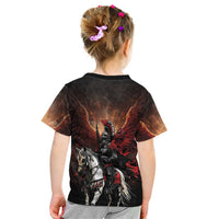 Polish Winged Hussars Kid T Shirt Polska Legendary Cavalry Warrior