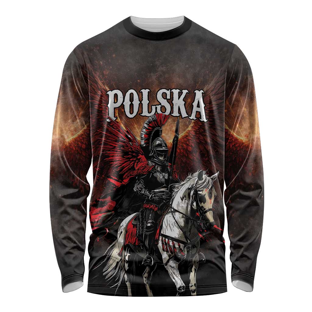 Polish Winged Hussars Long Sleeve Shirt Polska Legendary Cavalry Warrior