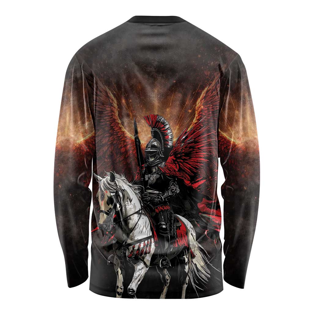 Polish Winged Hussars Long Sleeve Shirt Polska Legendary Cavalry Warrior