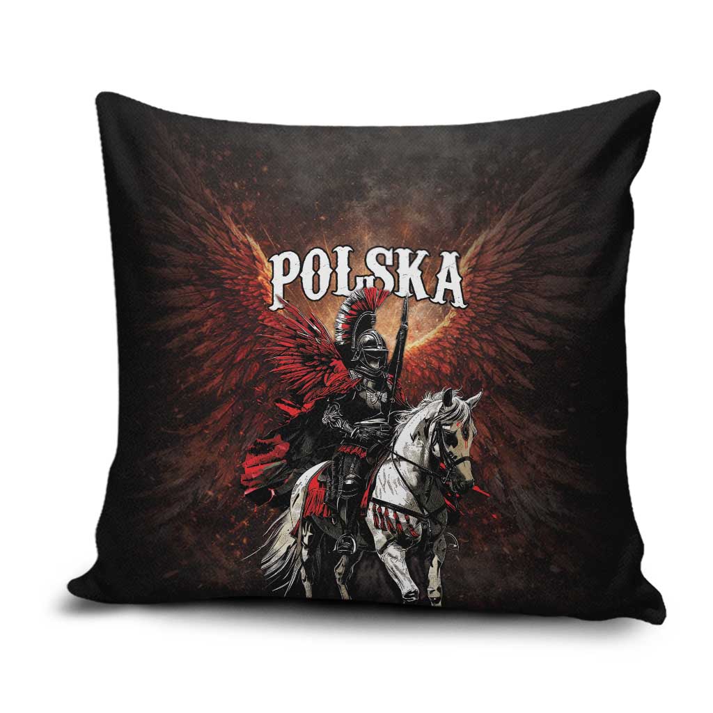 Polish Winged Hussars Pillow Cover Polska Legendary Cavalry Warrior