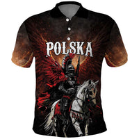 Polish Winged Hussars Polo Shirt Polska Legendary Cavalry Warrior