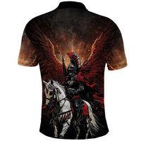 Polish Winged Hussars Polo Shirt Polska Legendary Cavalry Warrior