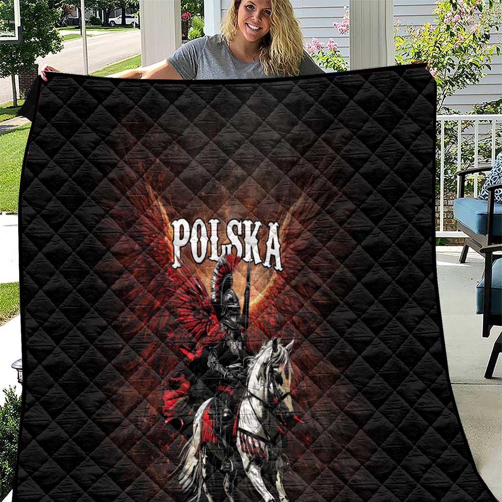 Polish Winged Hussars Quilt Polska Legendary Cavalry Warrior