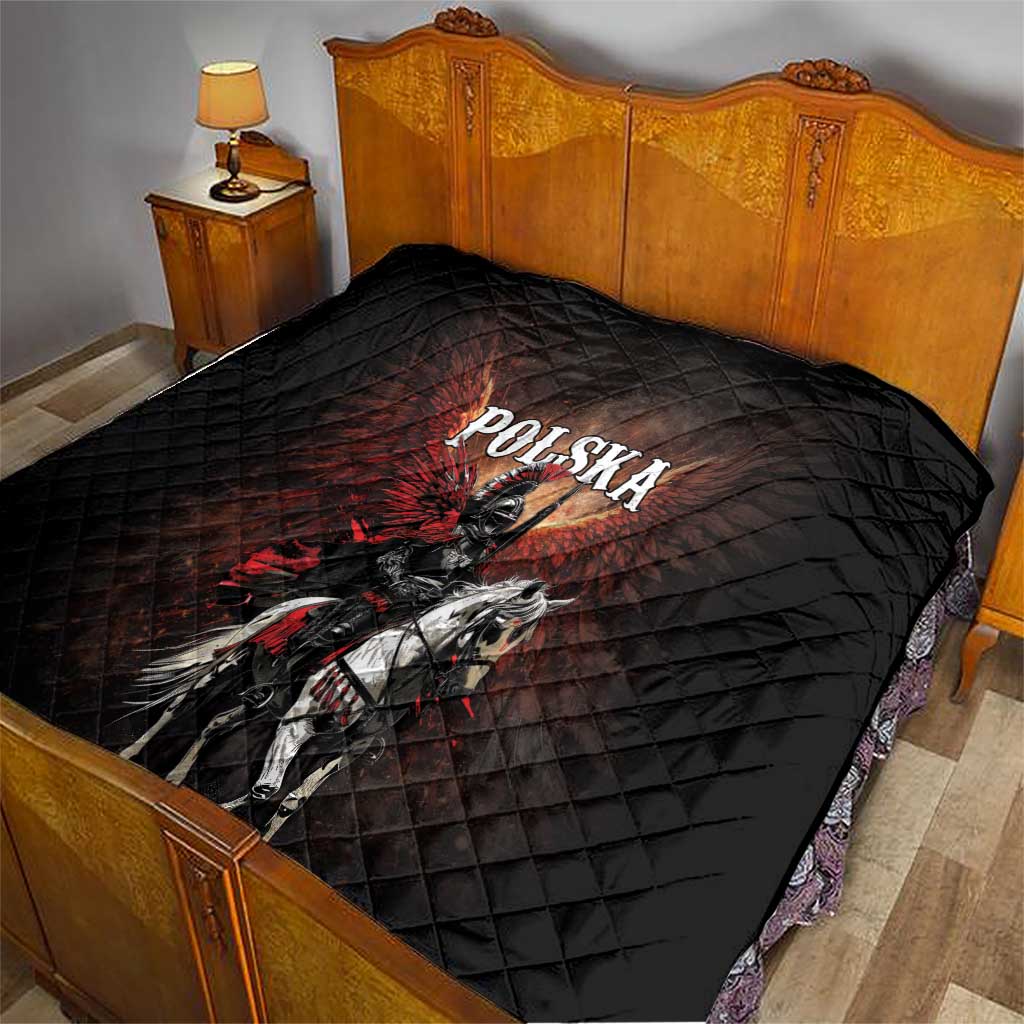 Polish Winged Hussars Quilt Polska Legendary Cavalry Warrior