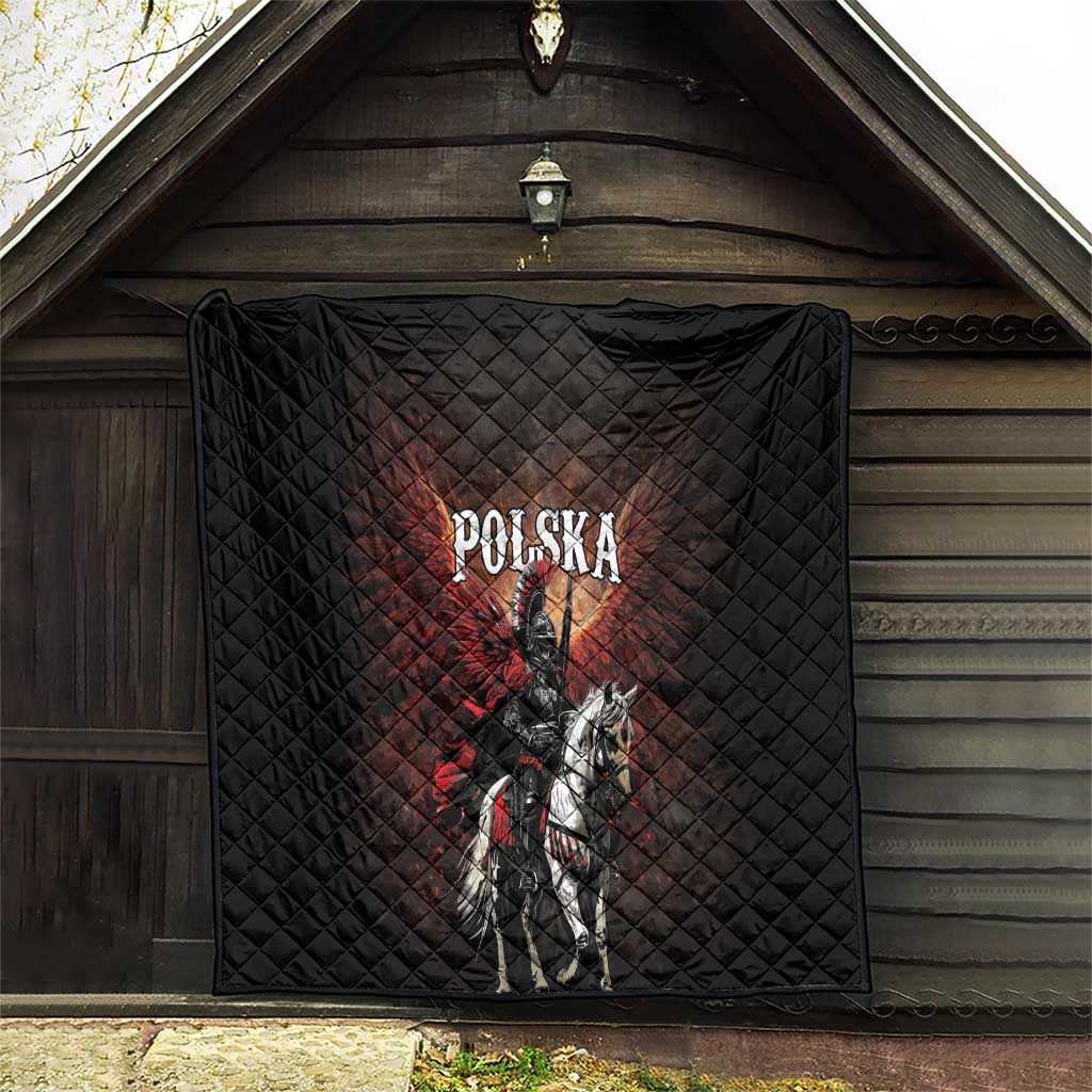Polish Winged Hussars Quilt Polska Legendary Cavalry Warrior