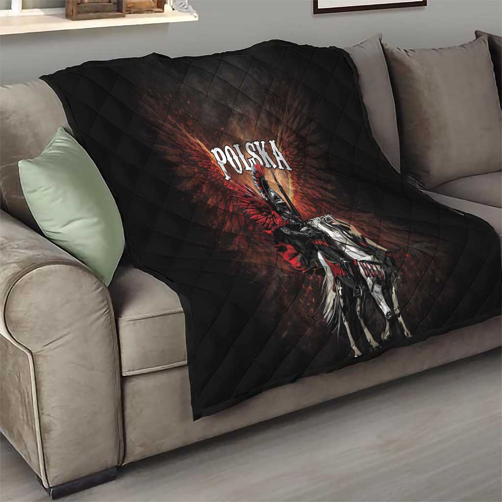 Polish Winged Hussars Quilt Polska Legendary Cavalry Warrior