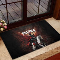 Polish Winged Hussars Rubber Doormat Polska Legendary Cavalry Warrior