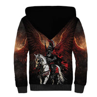 Polish Winged Hussars Sherpa Hoodie Polska Legendary Cavalry Warrior