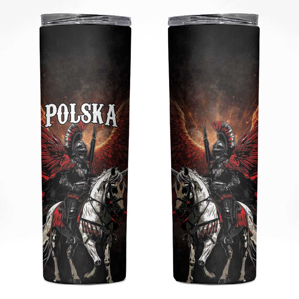 Polish Winged Hussars Skinny Tumbler Polska Legendary Cavalry Warrior