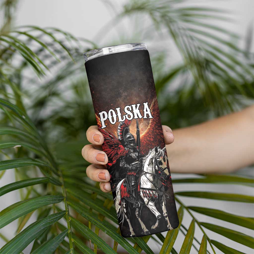 Polish Winged Hussars Skinny Tumbler Polska Legendary Cavalry Warrior