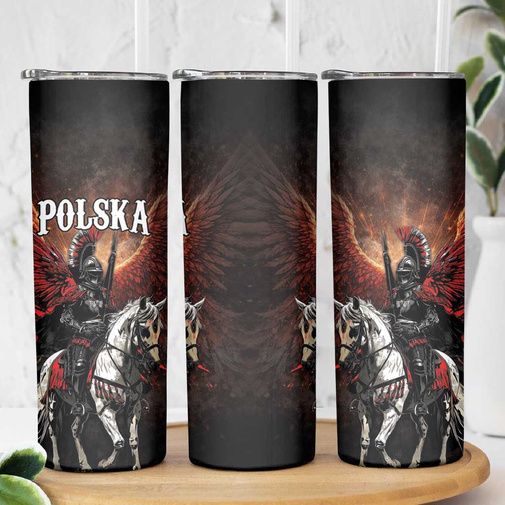 Polish Winged Hussars Skinny Tumbler Polska Legendary Cavalry Warrior