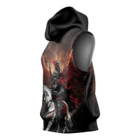 Polish Winged Hussars Sleeveless Hoodie Polska Legendary Cavalry Warrior