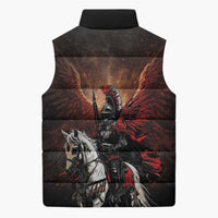Polish Winged Hussars Sleeveless Puffer Jacket Polska Legendary Cavalry Warrior