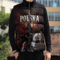 Polish Winged Hussars Sleeveless Puffer Jacket Polska Legendary Cavalry Warrior