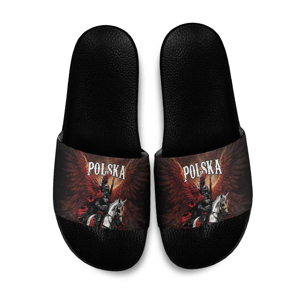 Polish Winged Hussars Slide Sandals Polska Legendary Cavalry Warrior