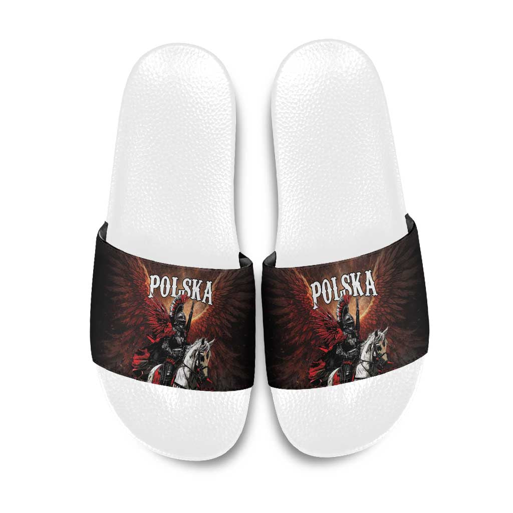 Polish Winged Hussars Slide Sandals Polska Legendary Cavalry Warrior