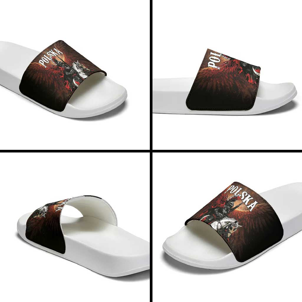 Polish Winged Hussars Slide Sandals Polska Legendary Cavalry Warrior
