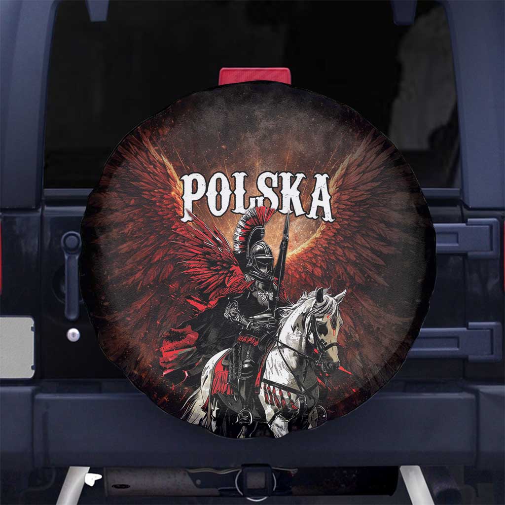 Polish Winged Hussars Spare Tire Cover Polska Legendary Cavalry Warrior