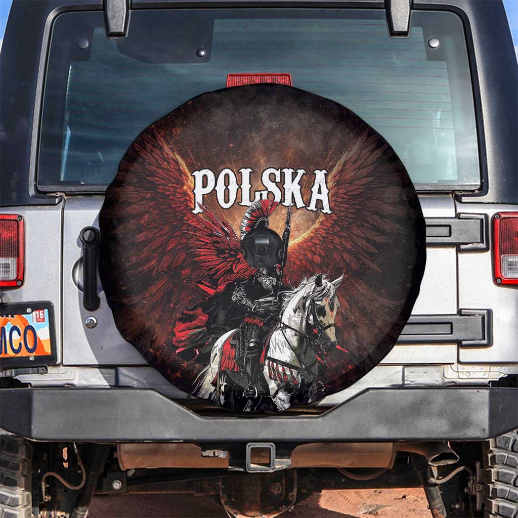 Polish Winged Hussars Spare Tire Cover Polska Legendary Cavalry Warrior