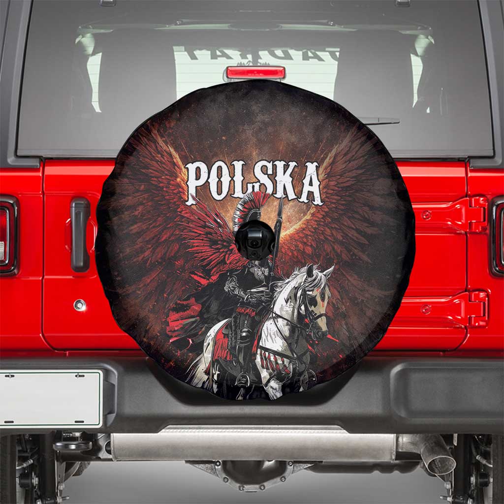 Polish Winged Hussars Spare Tire Cover Polska Legendary Cavalry Warrior