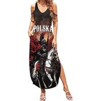 Polish Winged Hussars Summer Maxi Dress Polska Legendary Cavalry Warrior