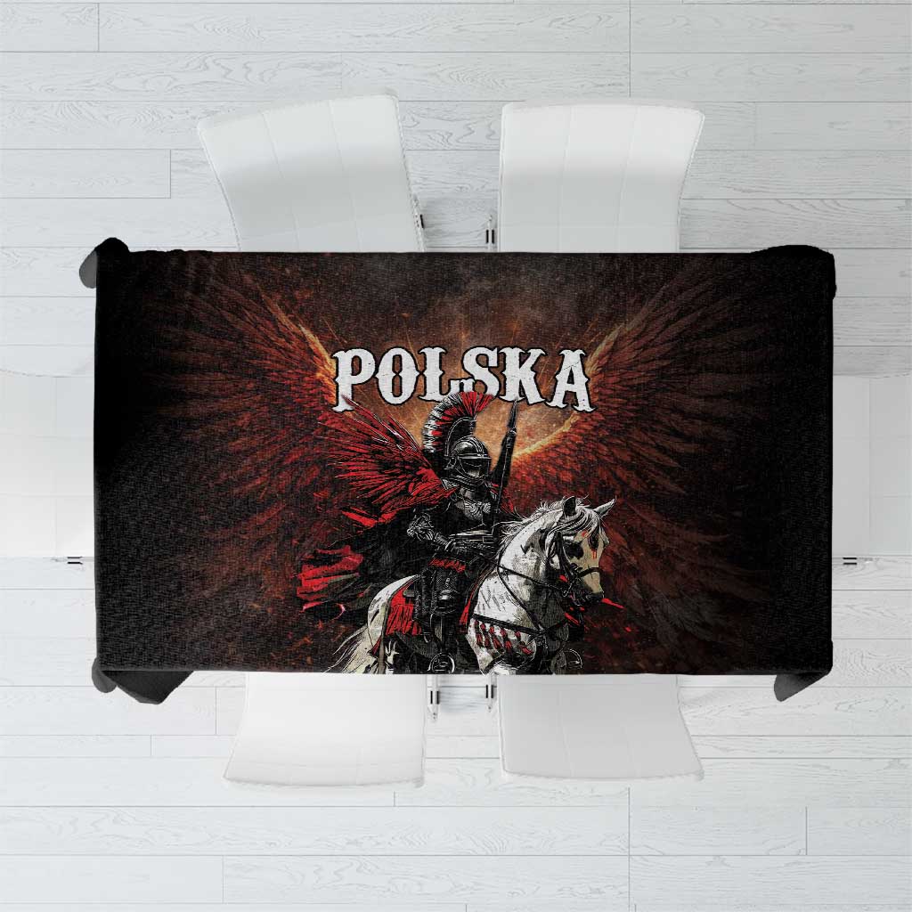 Polish Winged Hussars Tablecloth Polska Legendary Cavalry Warrior