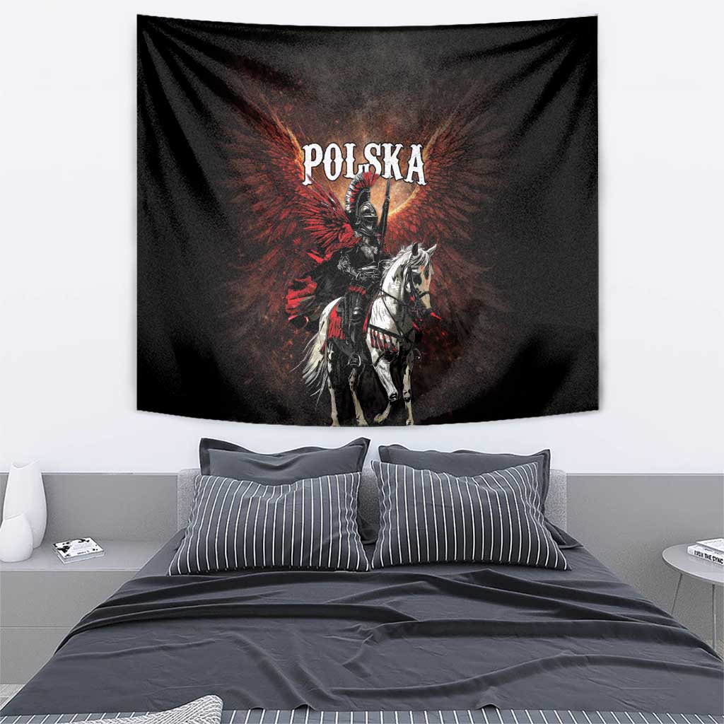 Polish Winged Hussars Tapestry Polska Legendary Cavalry Warrior