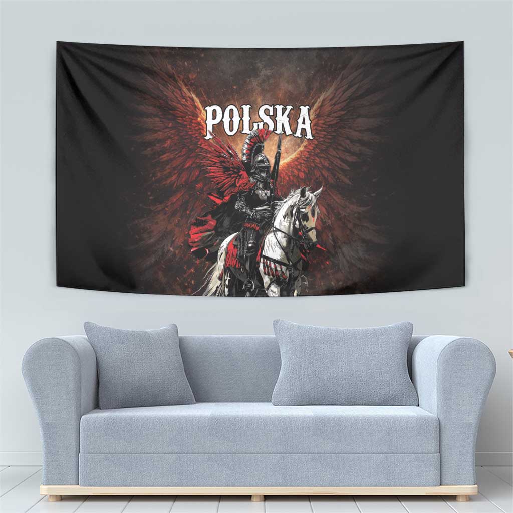 Polish Winged Hussars Tapestry Polska Legendary Cavalry Warrior