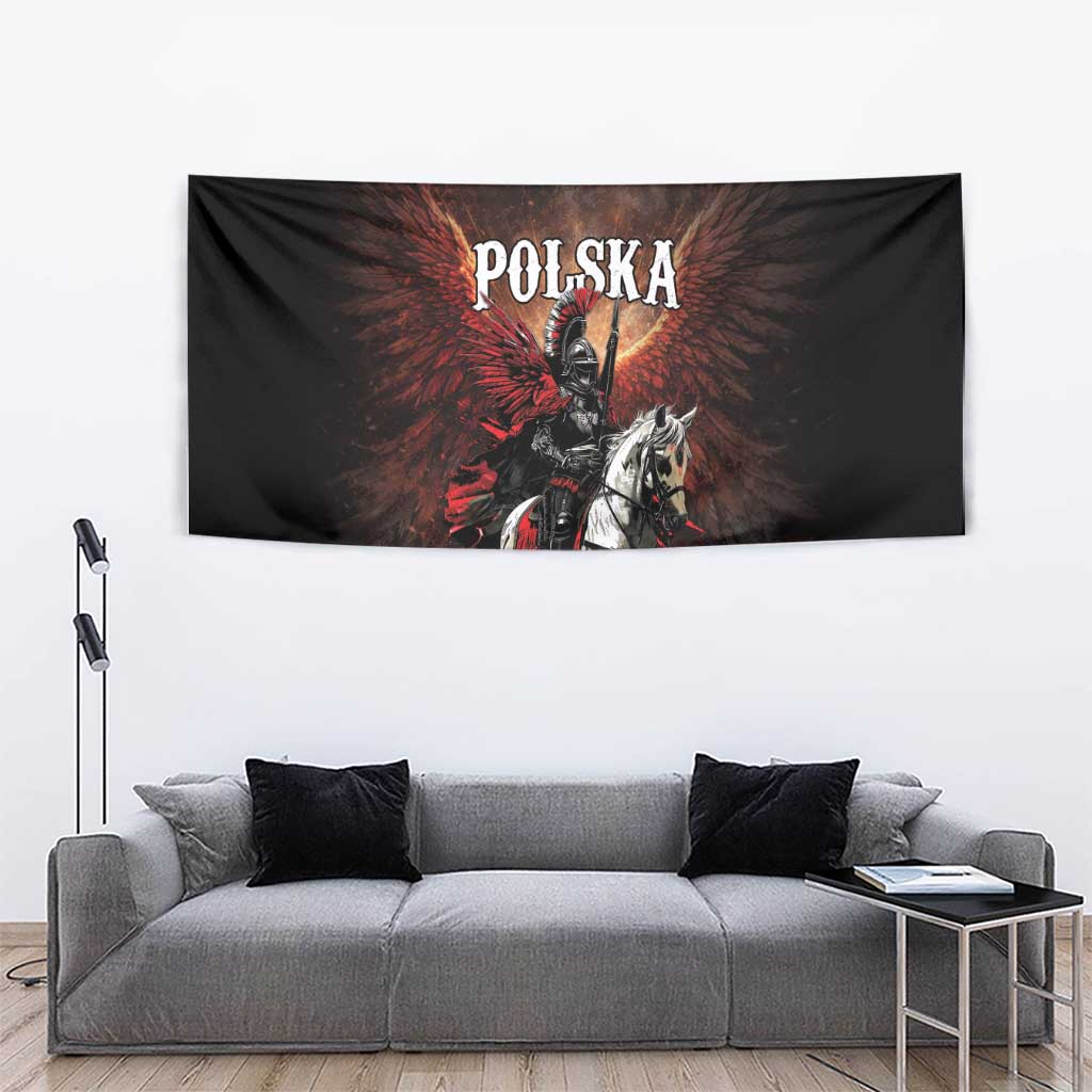 Polish Winged Hussars Tapestry Polska Legendary Cavalry Warrior
