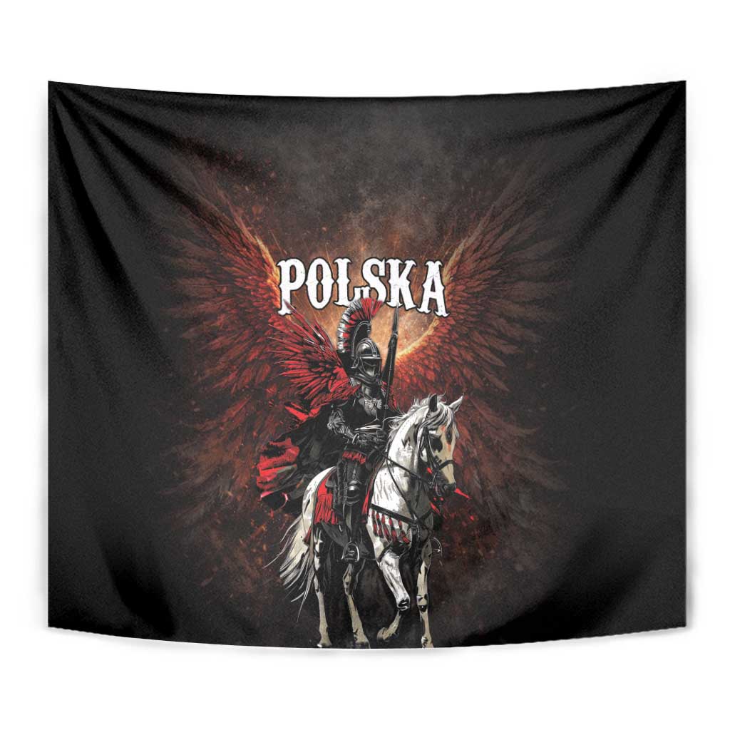 Polish Winged Hussars Tapestry Polska Legendary Cavalry Warrior