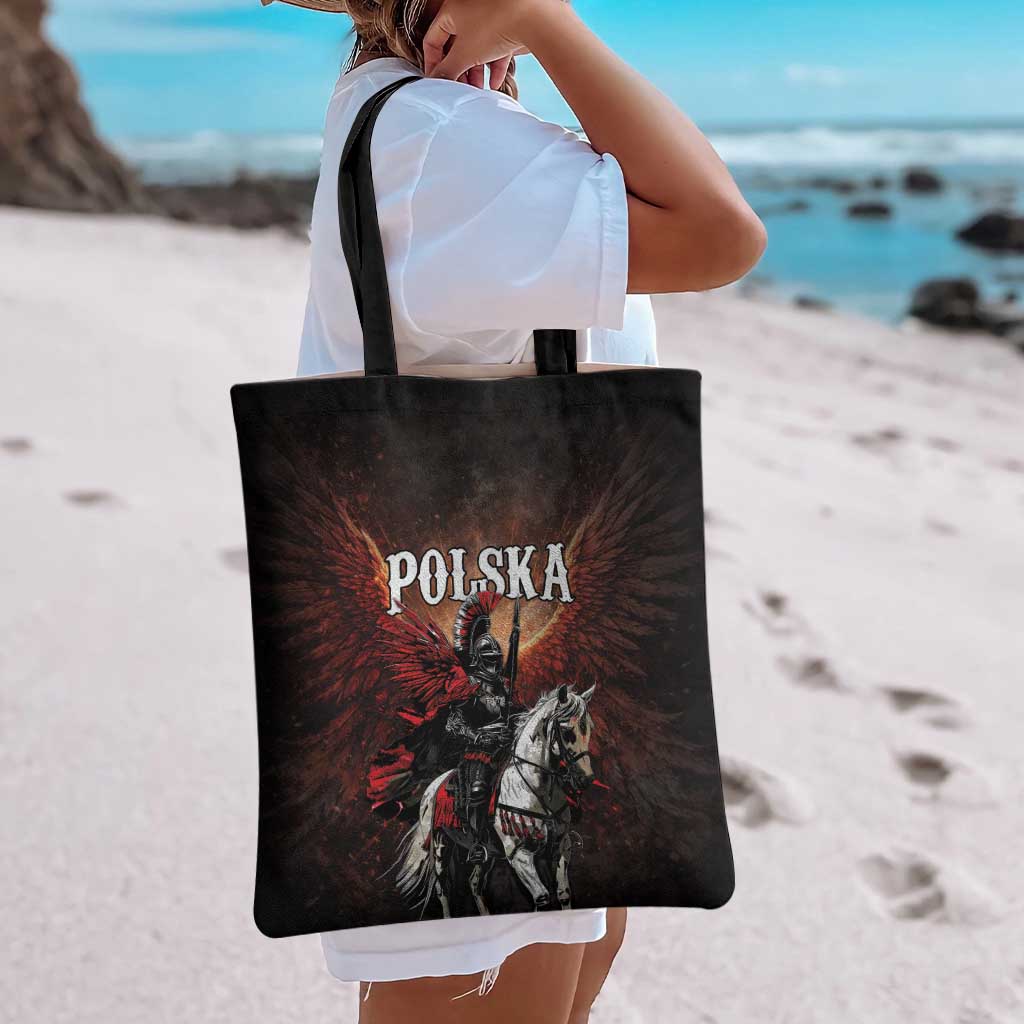 Polish Winged Hussars Tote Bag Polska Legendary Cavalry Warrior