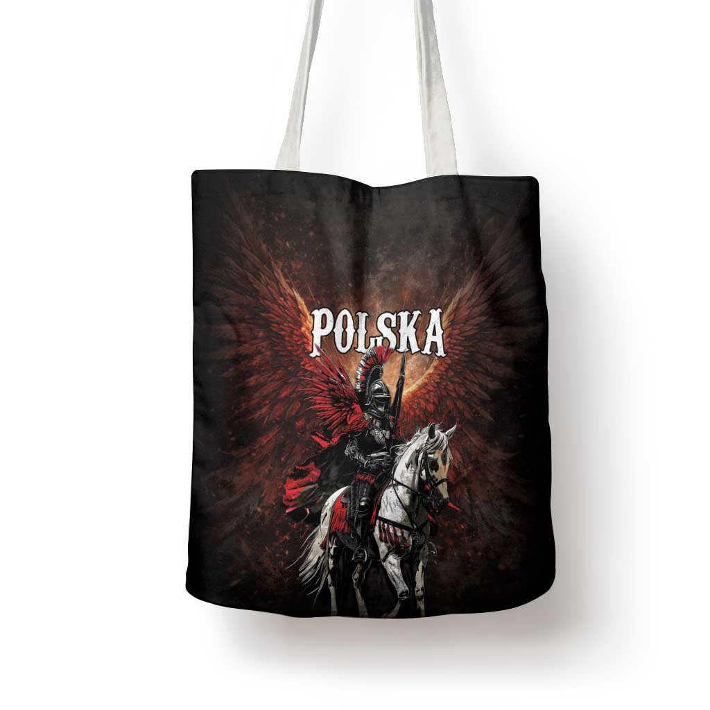 Polish Winged Hussars Tote Bag Polska Legendary Cavalry Warrior