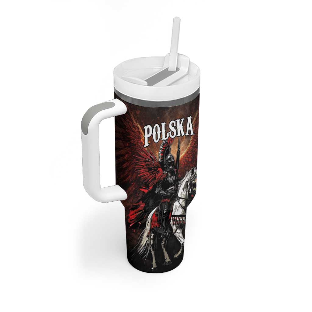 Polish Winged Hussars Tumbler With Handle Polska Legendary Cavalry Warrior