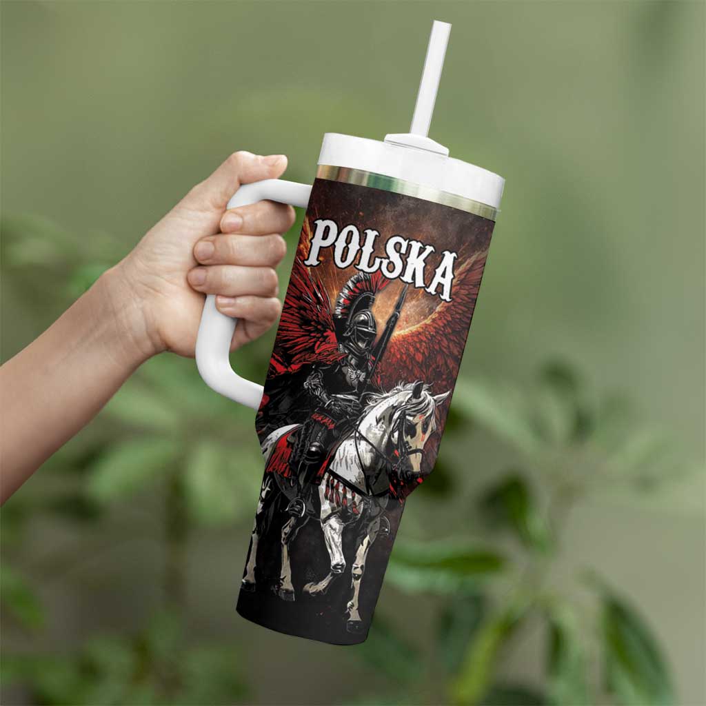 Polish Winged Hussars Tumbler With Handle Polska Legendary Cavalry Warrior