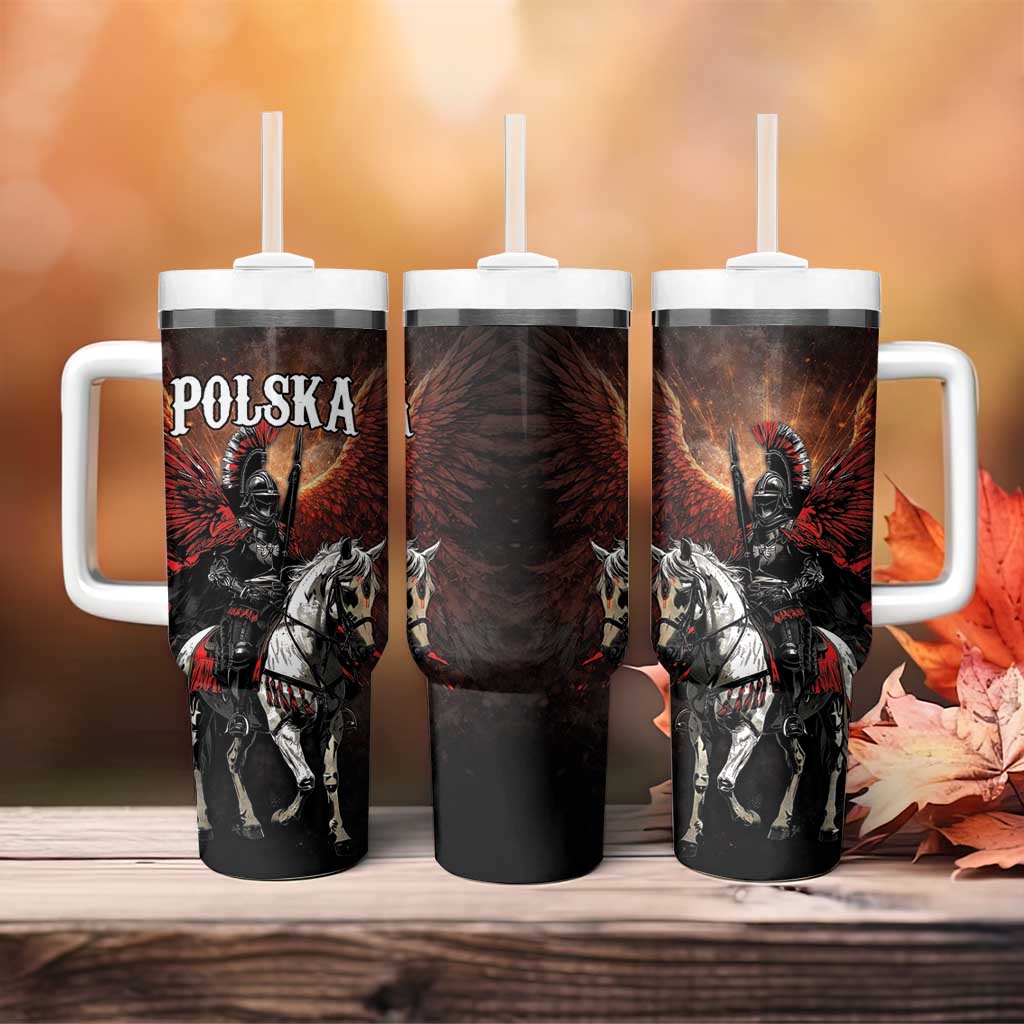Polish Winged Hussars Tumbler With Handle Polska Legendary Cavalry Warrior