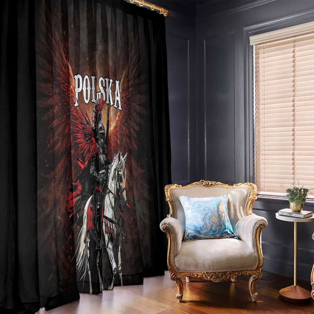 Polish Winged Hussars Window Curtain Polska Legendary Cavalry Warrior