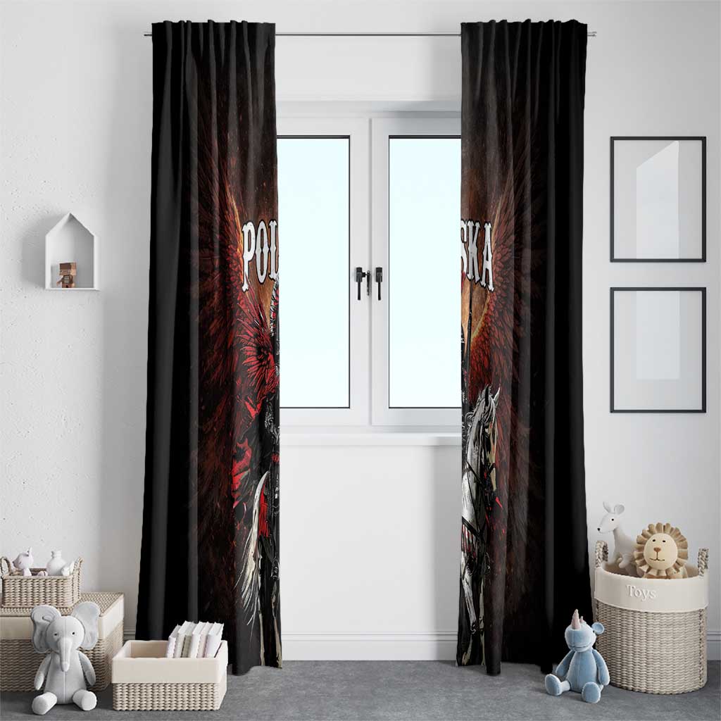 Polish Winged Hussars Window Curtain Polska Legendary Cavalry Warrior