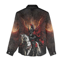 Polish Winged Hussars Women Casual Shirt Polska Legendary Cavalry Warrior