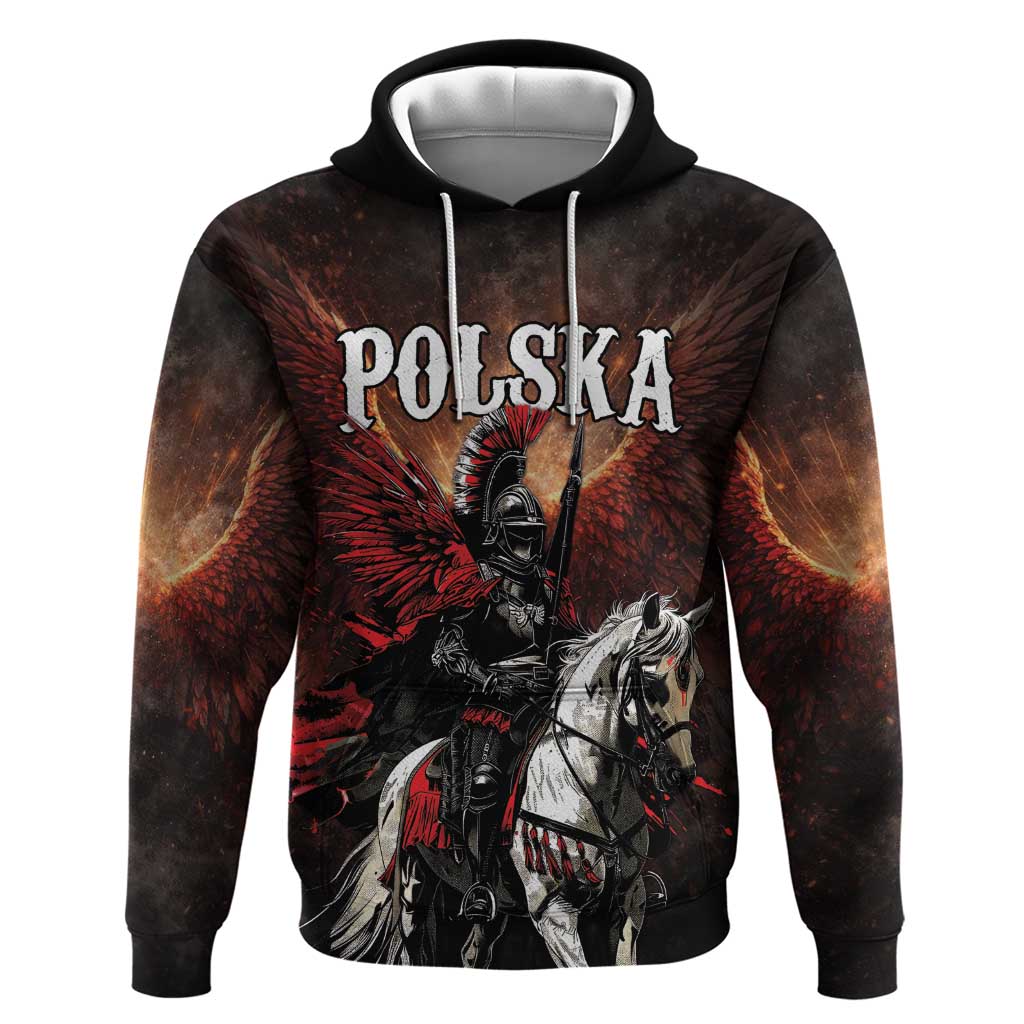 Polish Winged Hussars Zip Hoodie Polska Legendary Cavalry Warrior