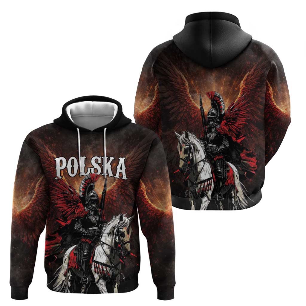 Polish Winged Hussars Zip Hoodie Polska Legendary Cavalry Warrior