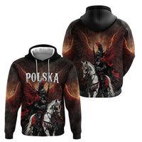 Polish Winged Hussars Zip Hoodie Polska Legendary Cavalry Warrior