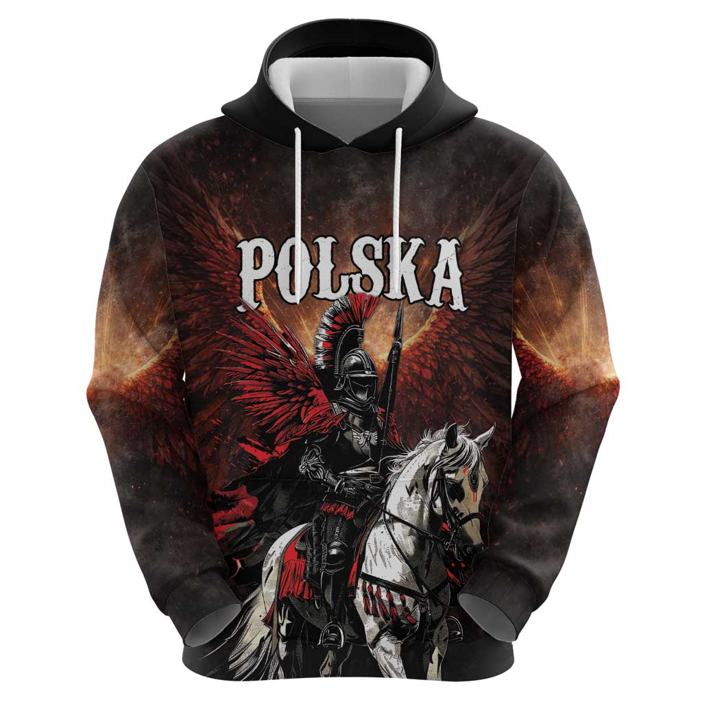 Polish Winged Hussars Zip Hoodie Polska Legendary Cavalry Warrior