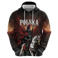 Polish Winged Hussars Zip Hoodie Polska Legendary Cavalry Warrior
