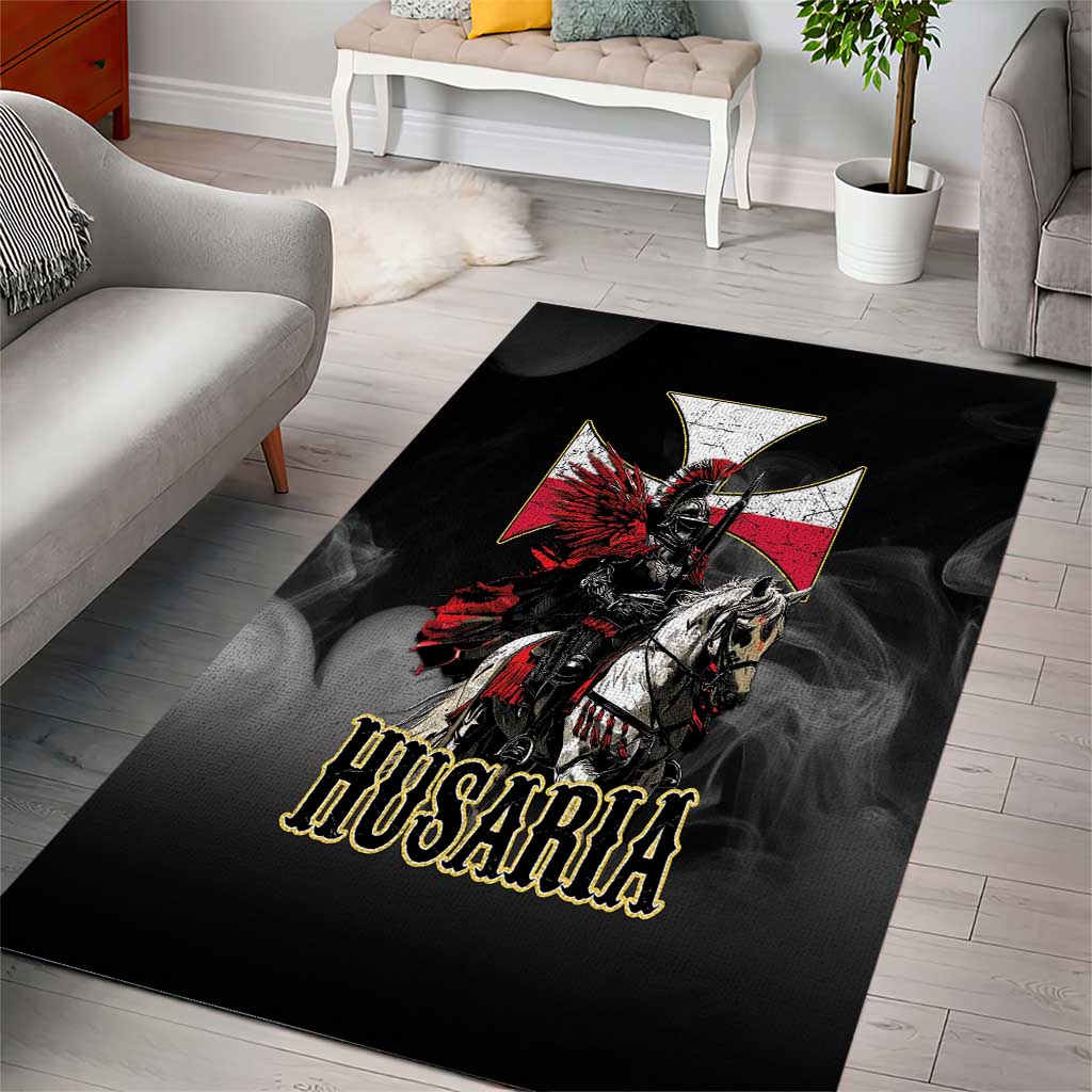 Polish Winged Hussars Area Rug Husaria Poland Pride Knight Armor