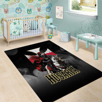 Polish Winged Hussars Area Rug Husaria Poland Pride Knight Armor