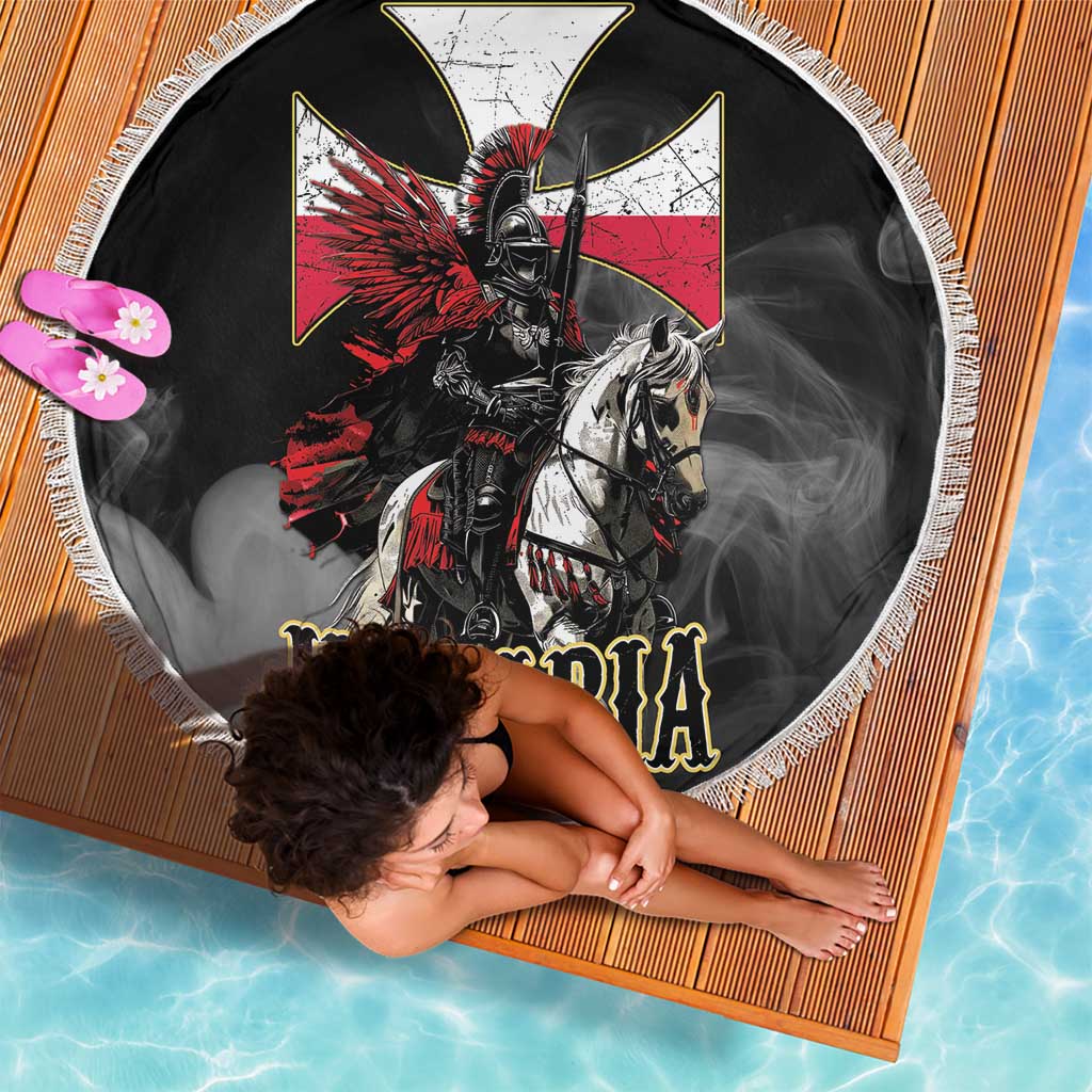 Polish Winged Hussars Beach Blanket Husaria Poland Pride Knight Armor