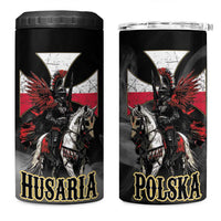 Polish Winged Hussars 4 in 1 Can Cooler Tumbler Husaria Poland Pride Knight Armor