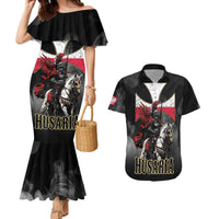 Polish Winged Hussars Couples Matching Mermaid Dress and Hawaiian Shirt Husaria Poland Pride Knight Armor